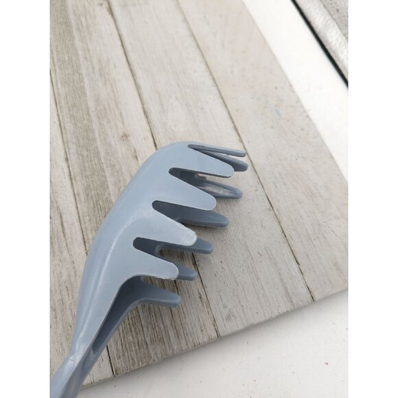 Vintage Country Blue Spaghetti Pasta Fork 11 3/4" Fork Server Spoon Nylon - Picture 8 of 8